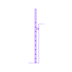 Buildings Access Ladders Vertical Contour Svg Vector, Free Vectors File